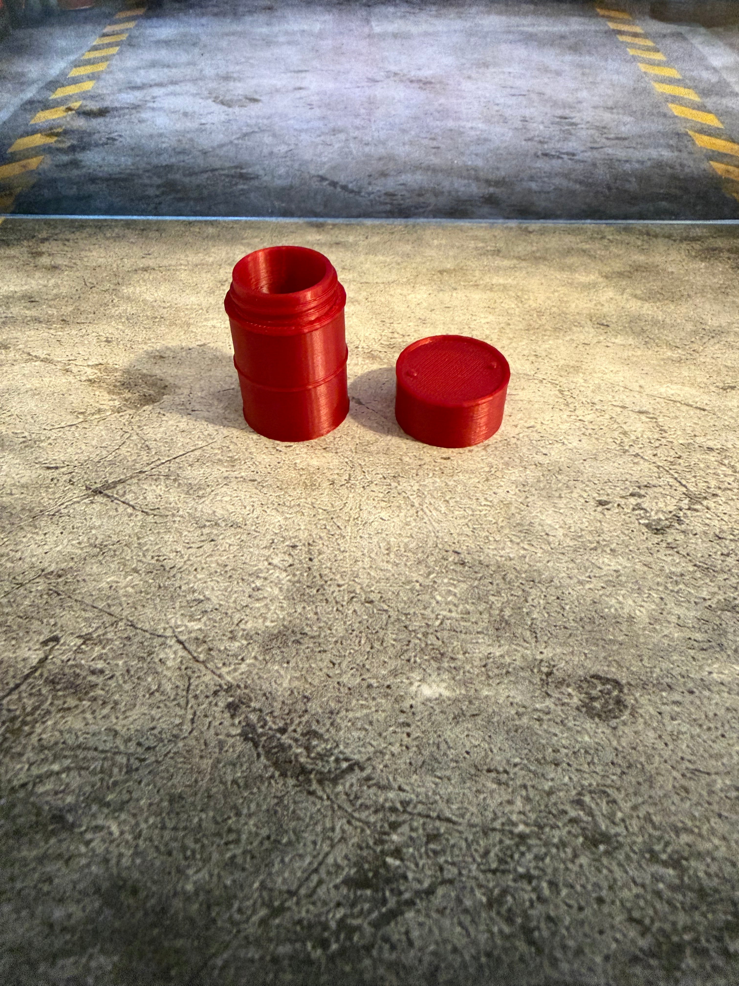 1/24 - 1/10 Scale Drum With Removable Top 2 Pack