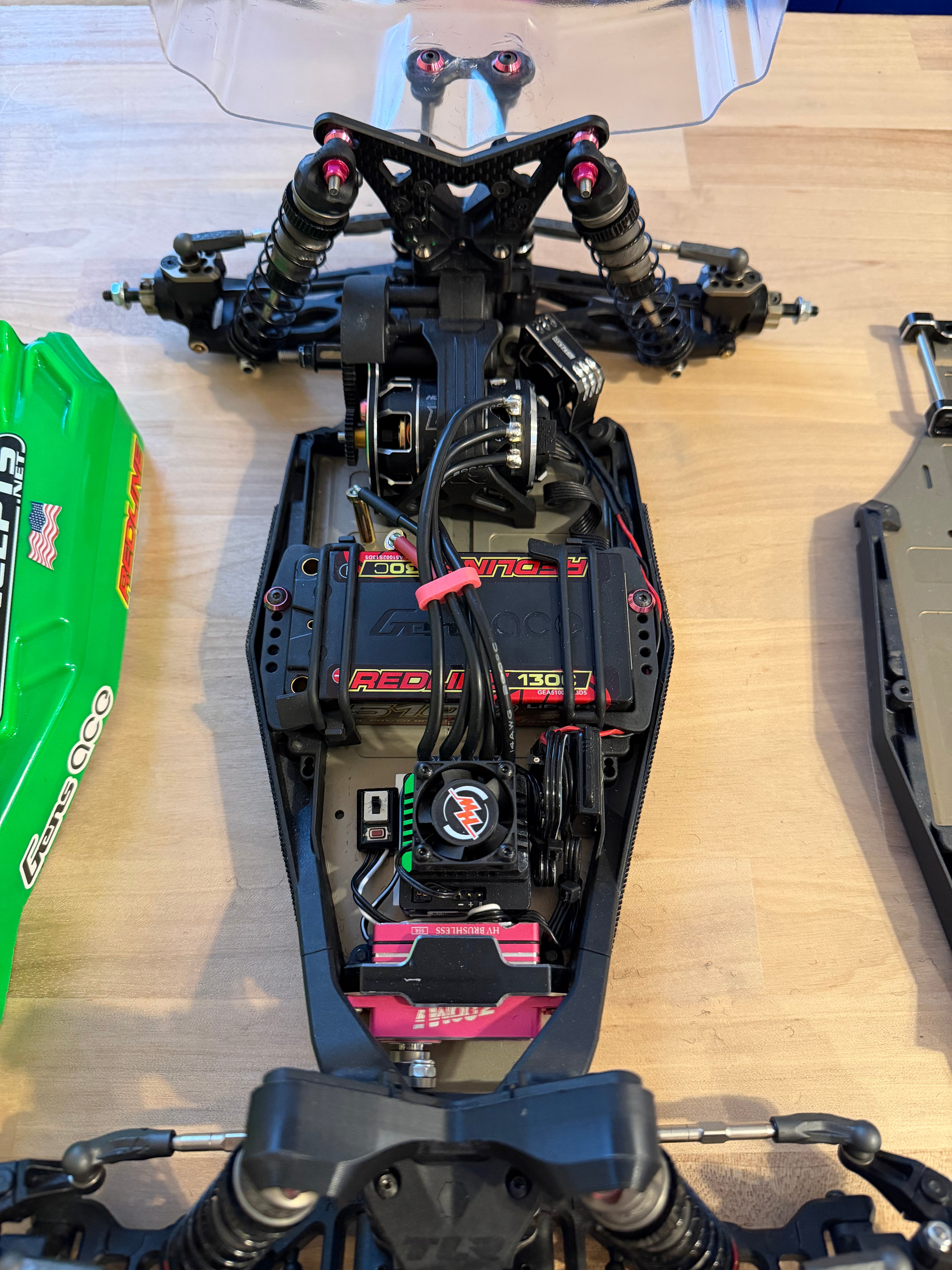 TLR 22 5.0 Race Buggy-Hobbywing Xerun Electronics- Sanwa MTS Radio-Race Ready!!